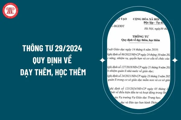 QUY ĐỊNH VỀ DẠY THÊM HỌC THÊM
